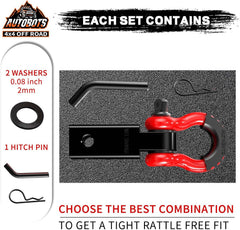 Shackle hitch receiver 2 inch