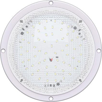 RV Porch Light 1000LM 12V Round 8.5"