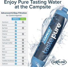 Camco TastePURE KDF/Carbon RV Water Filter with Hose Protector - view 5