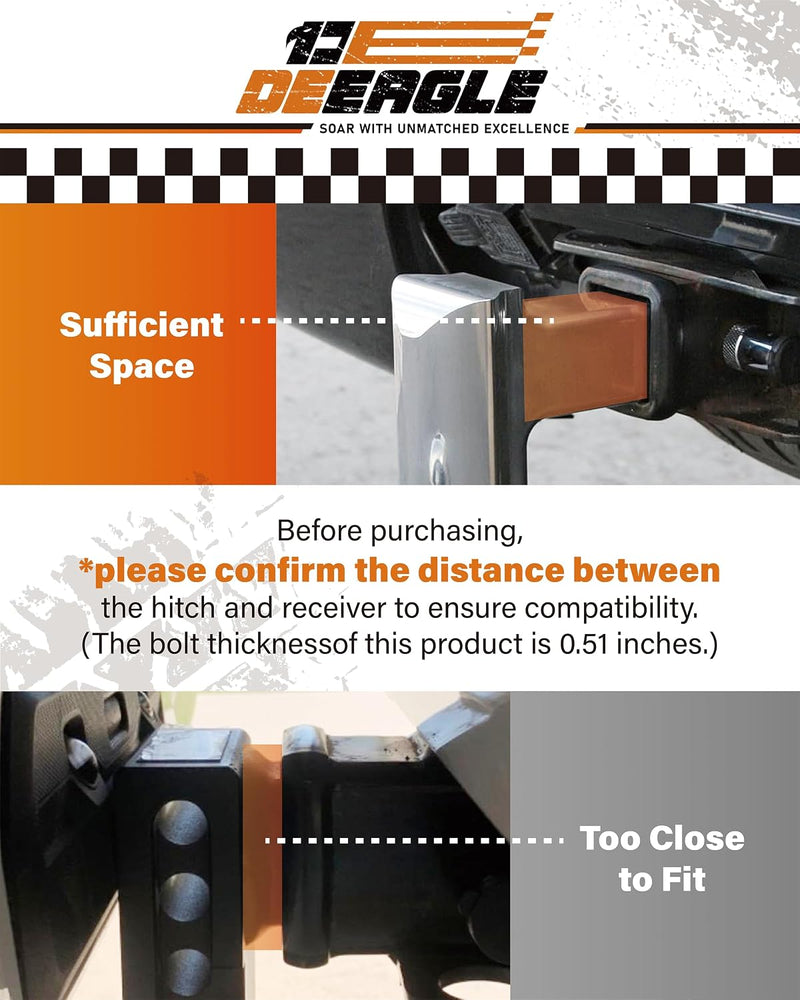 Hitch tightener anti-rattle stabilizer