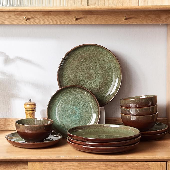 Stoneware Dinnerware Set Service for 4 (12pc)