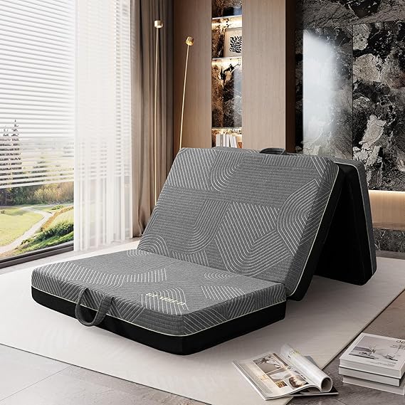 Tri fold memory foam mattress twin 75x38x6 RV - view 2