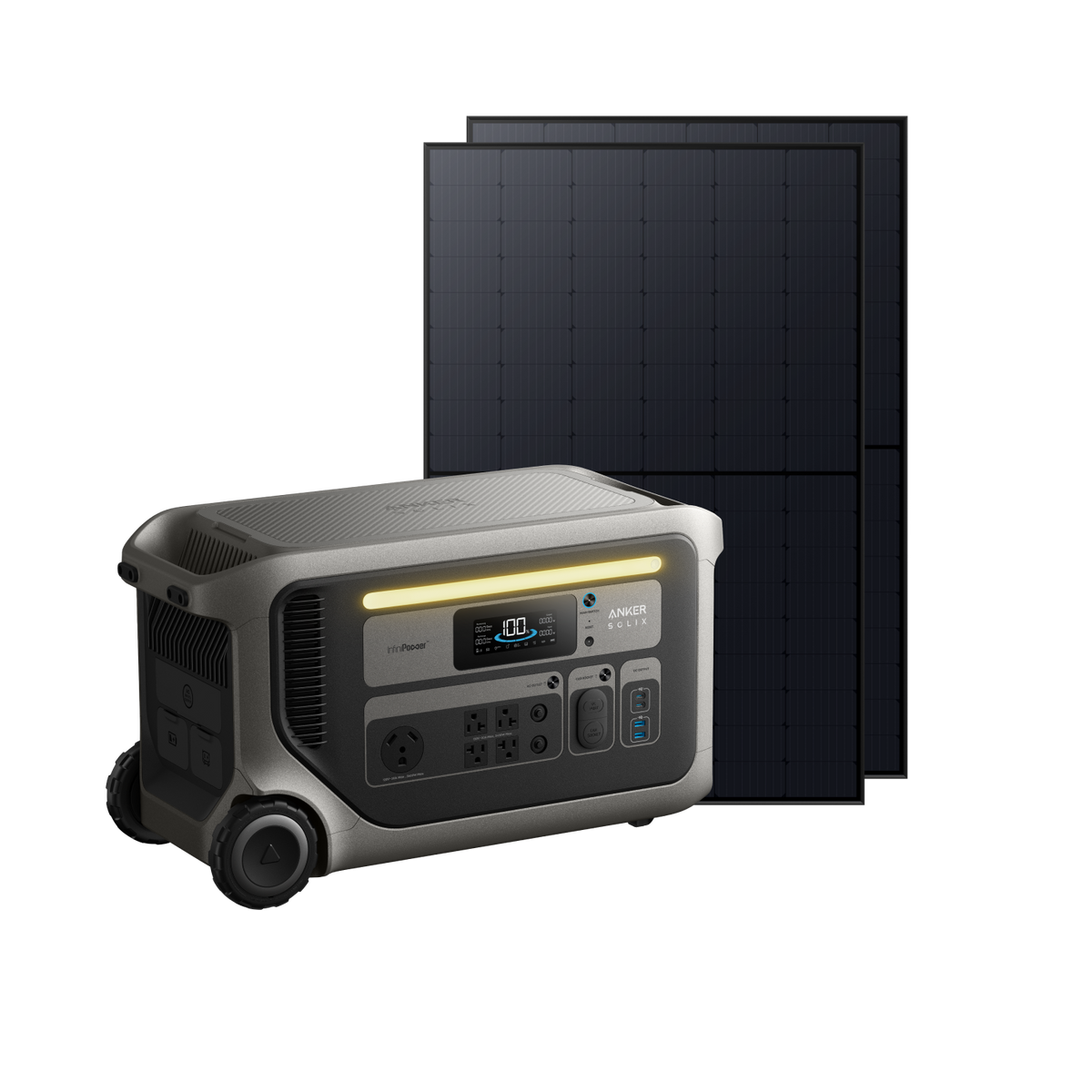 Anker SOLIX F3000 Power Station + 2x 440W Rigid Solar Panels