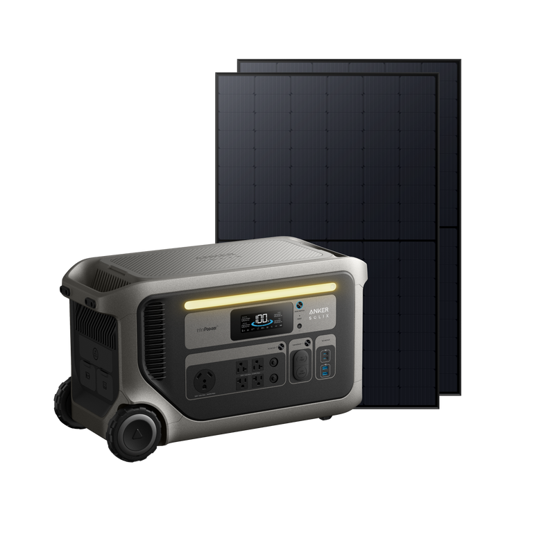 Anker SOLIX F3000 Power Station + 2x 440W Rigid Solar Panels