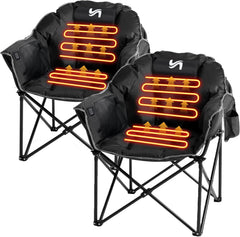 Heated camping chairs