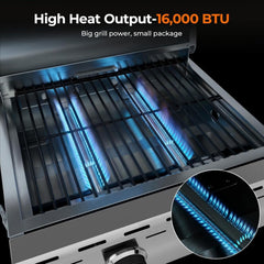 Stainless portable propane grill