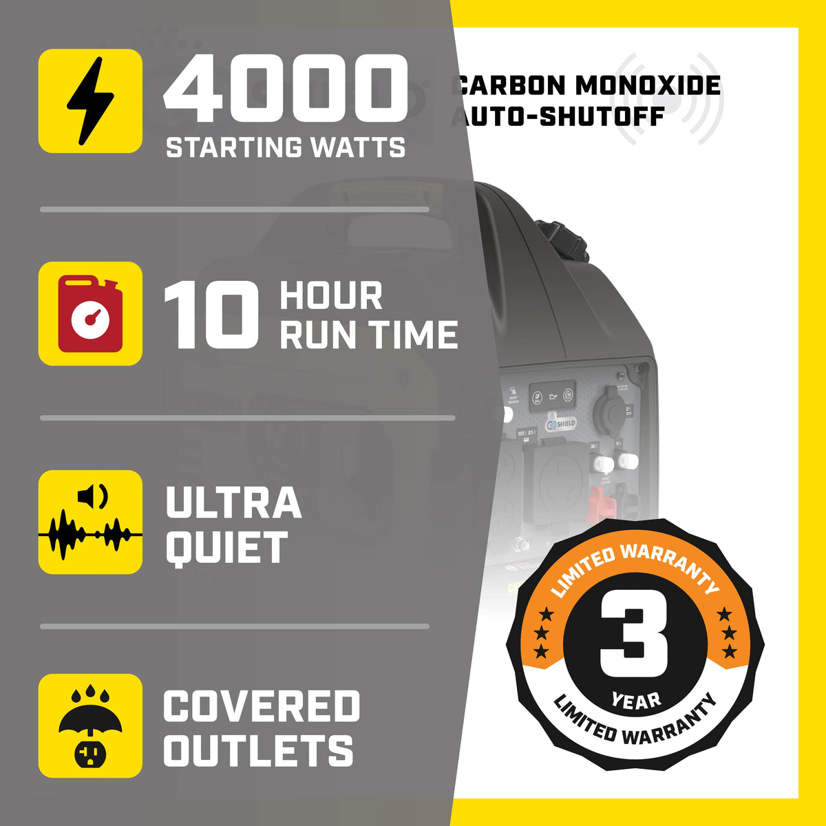RV-ready inverter generator