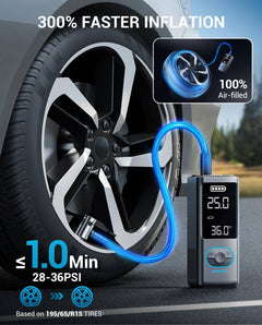 Cordless portable tire inflator, view 2