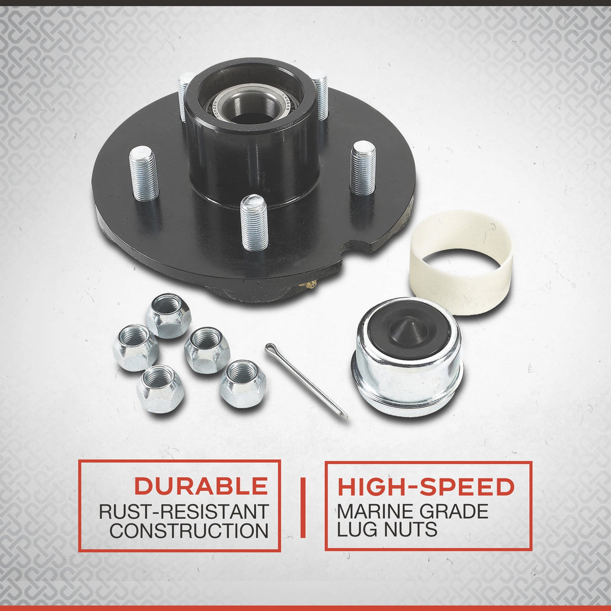 Ultra-Tow XTP trailer idler hub 5 on 4.5