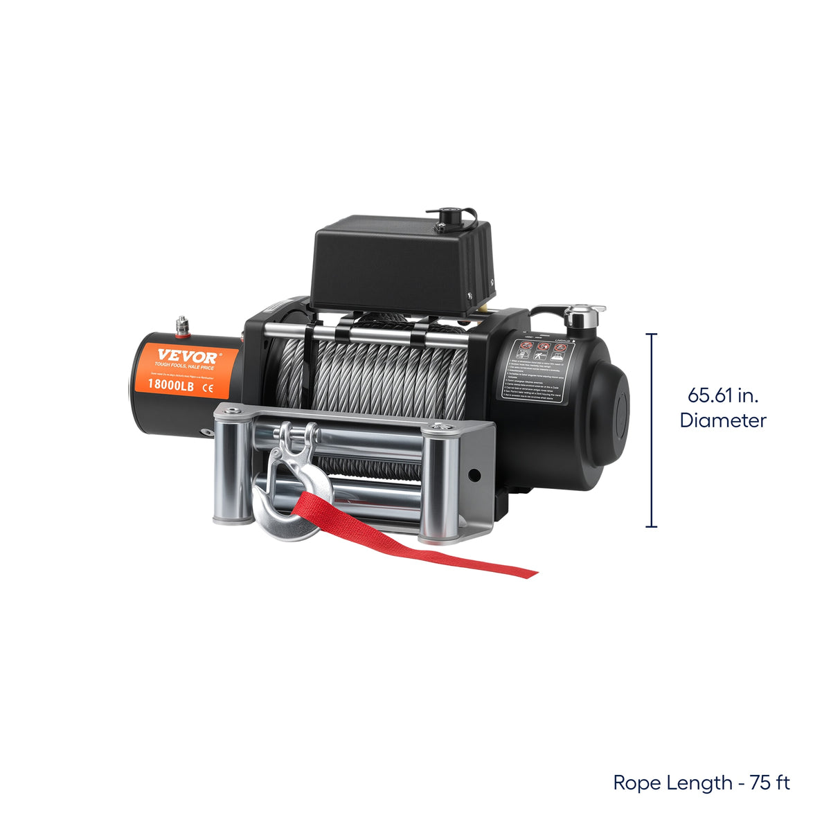 18,000 lb electric winch