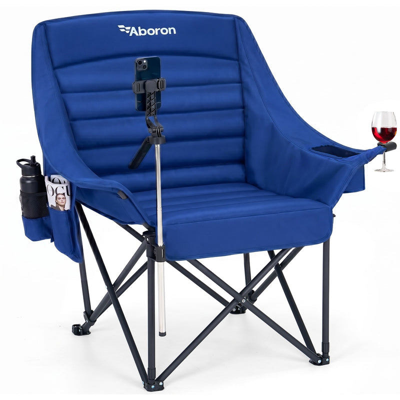 Padded camping chair