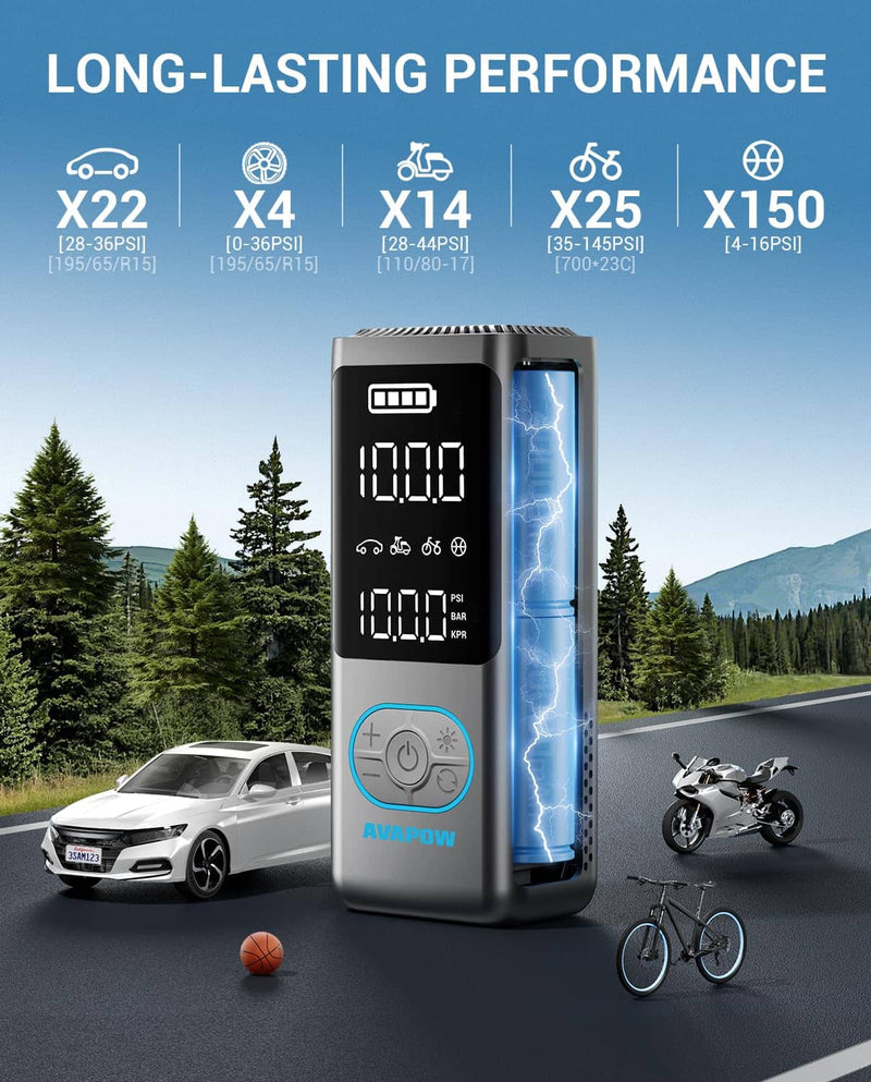 Cordless portable tire inflator, view 6