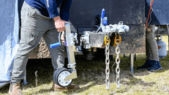 ARK XO750T silver tube mount off-road trailer jack - view 3
