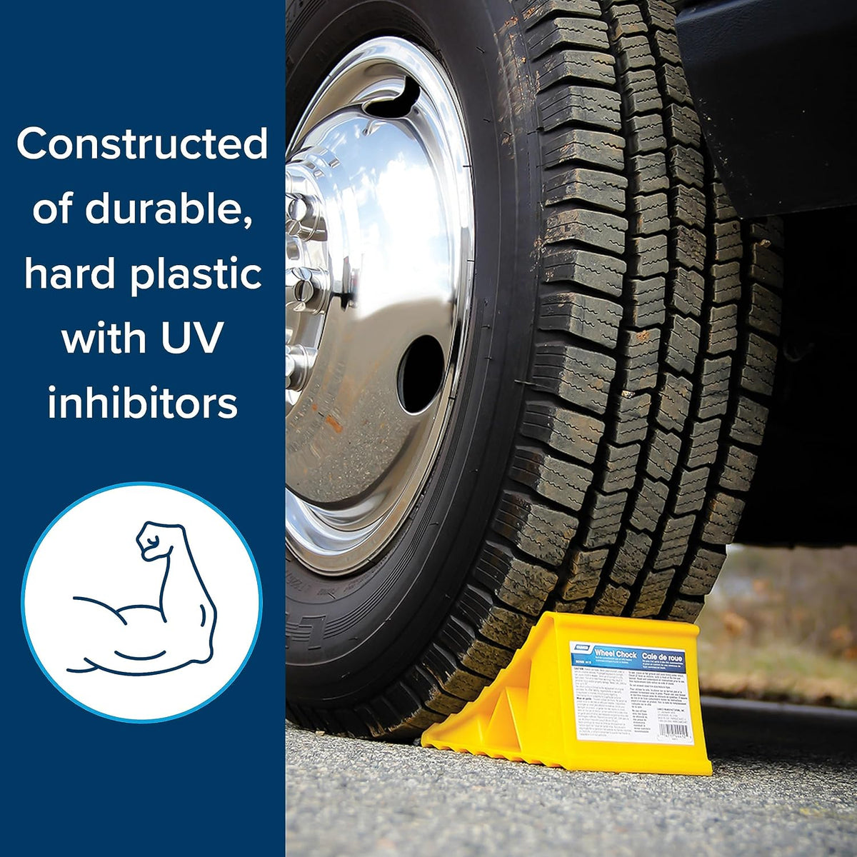 Camco Wheel Chock, Yellow - view 4