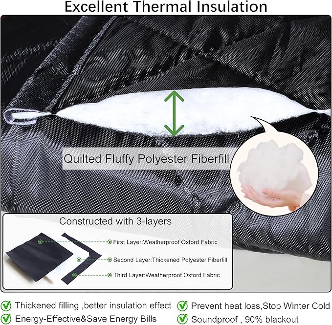 Magnetic Thermal Insulated Door Curtain Upgraded – RV Parts Giant