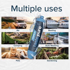Camco TastePURE KDF/Carbon RV Water Filter with Hose Protector - view 8