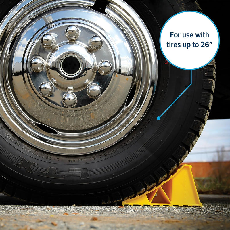 Camco Wheel Chock, Yellow - view 3
