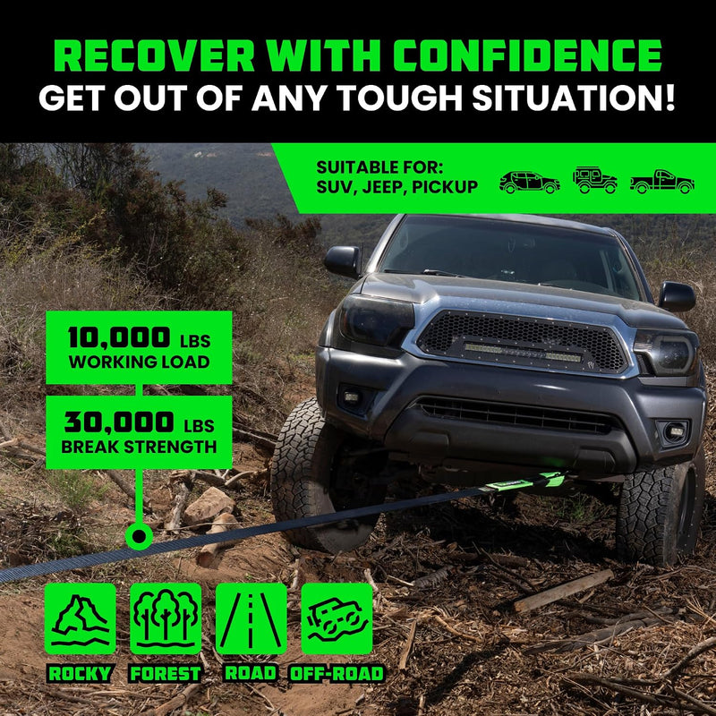 Rhino USA recovery tow strap 3 in x 20 ft
