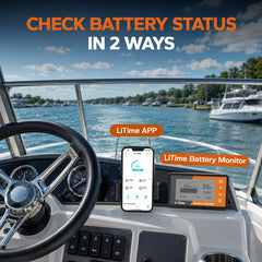 LiTime 48V 100Ah Bluetooth LiFePO4 Golf Cart & Marine Battery