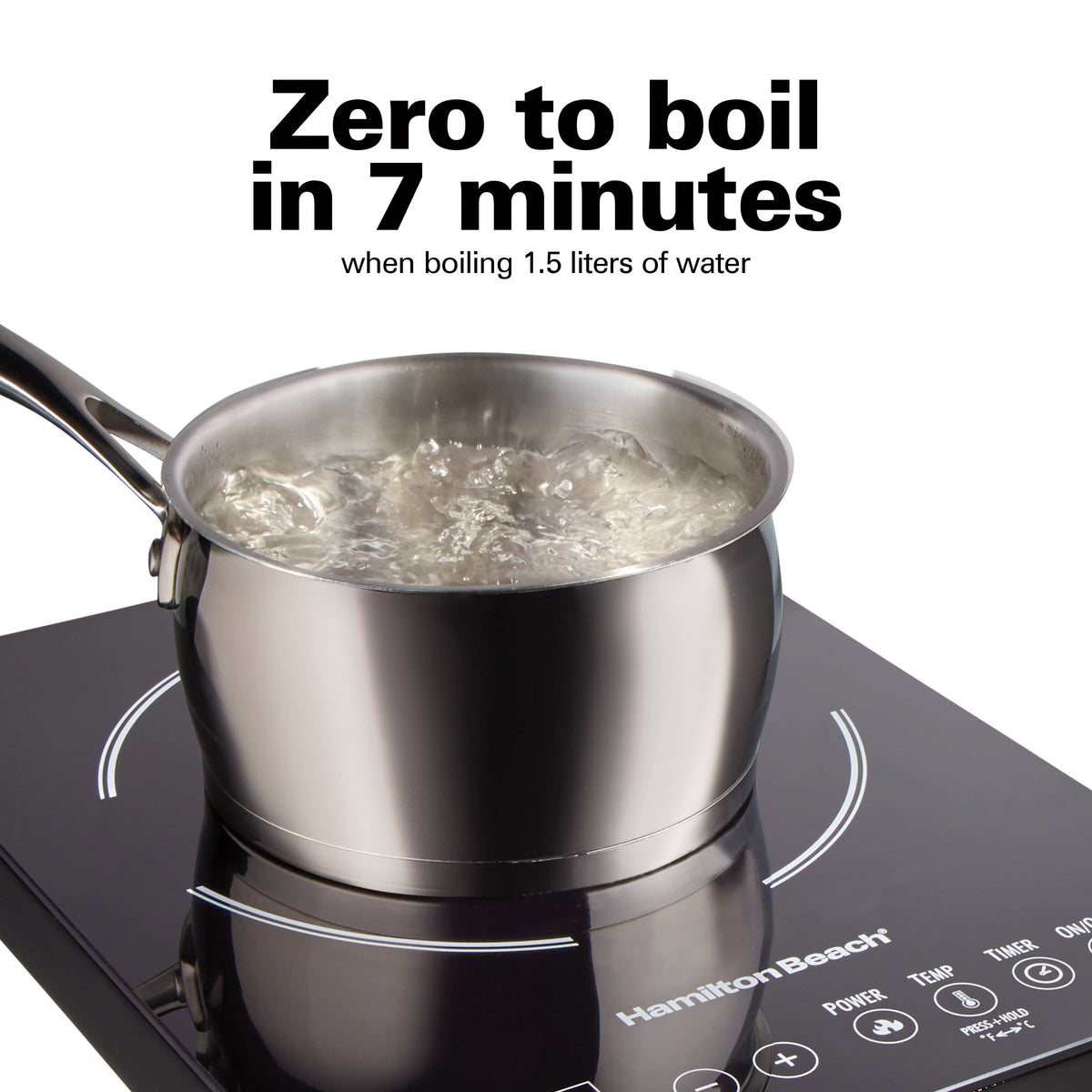 Single-burner induction cooktop, view 4