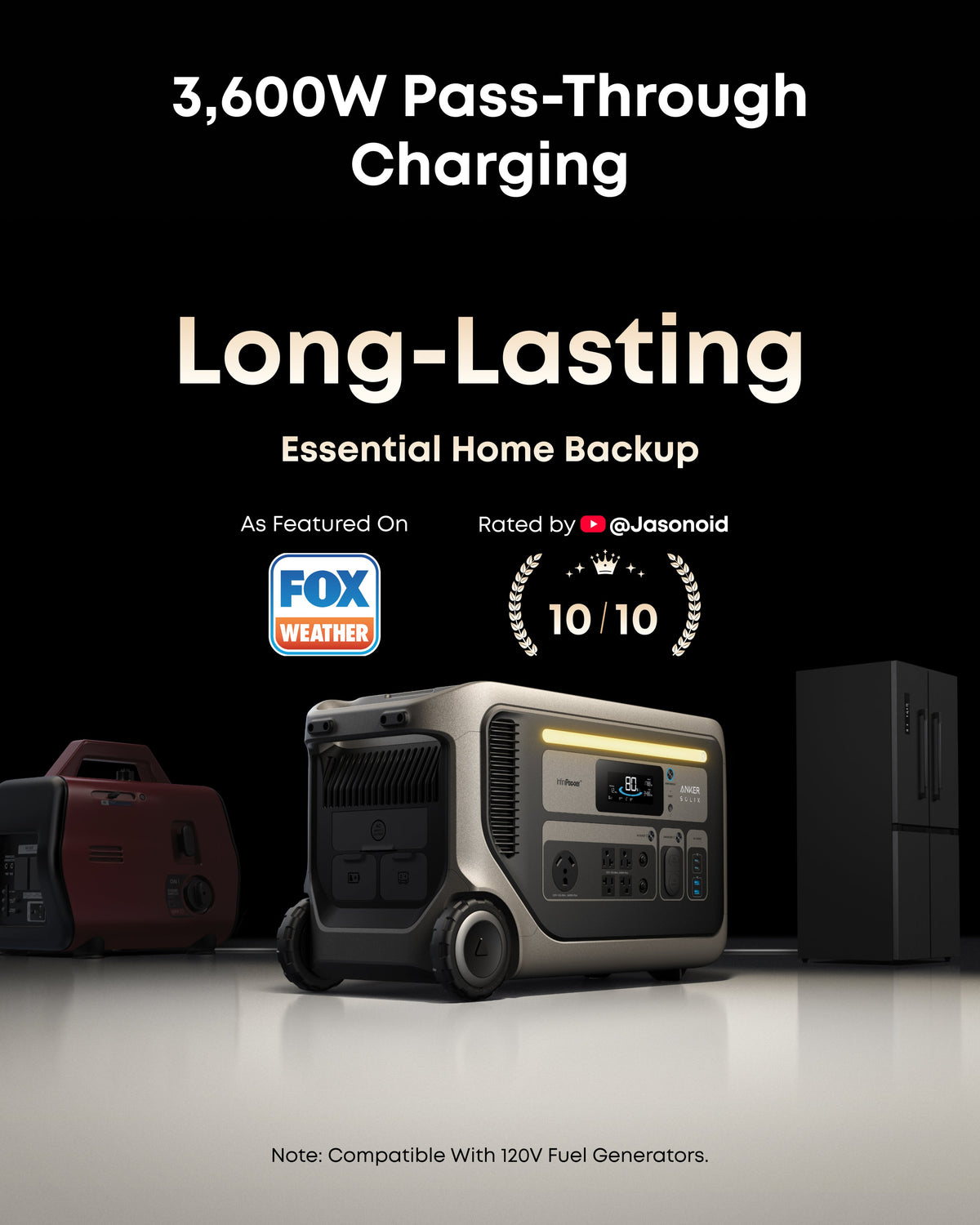 Anker SOLIX F3000 3,072Wh portable power station - view 7