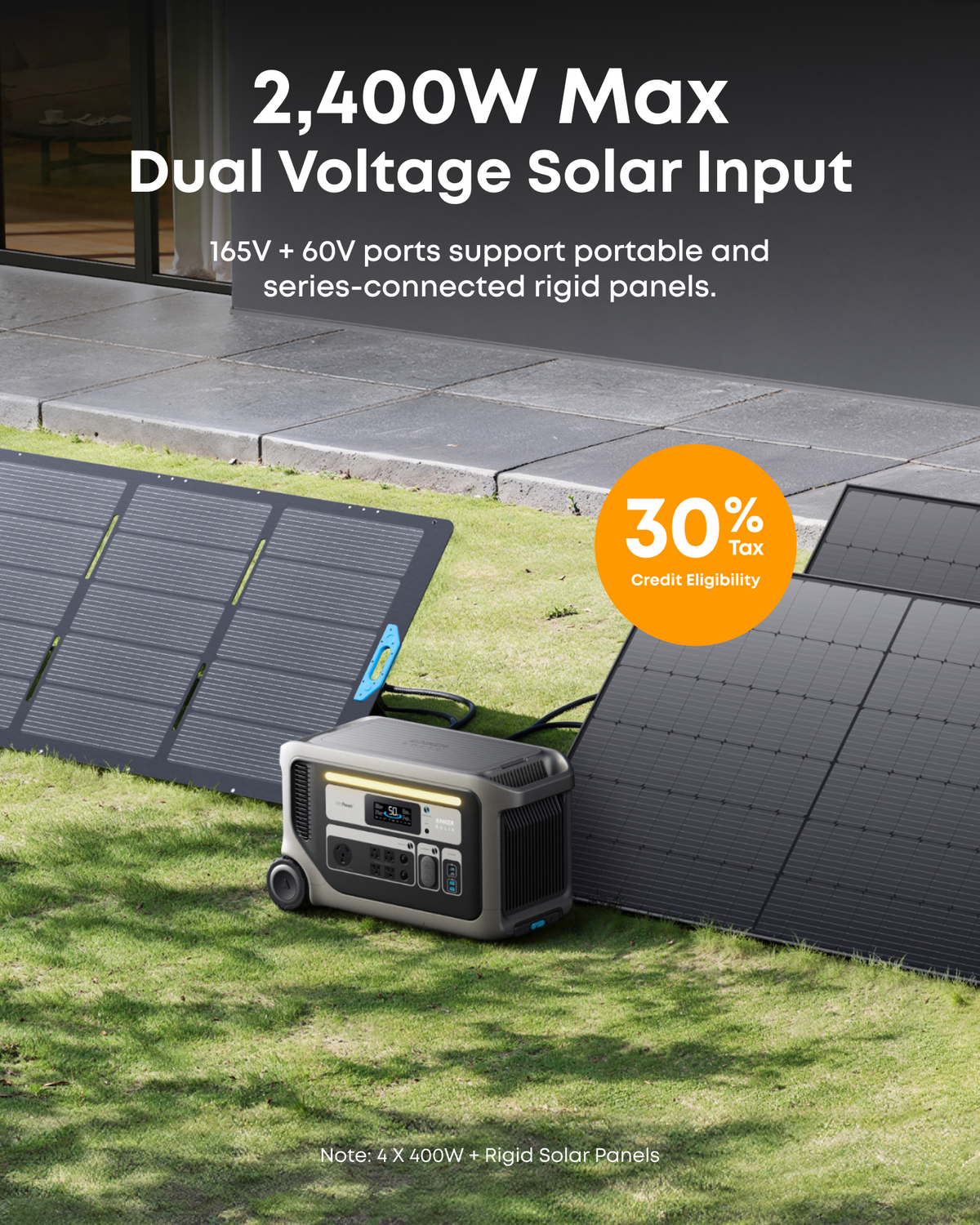 Anker SOLIX F3000 Power Station + 2x 440W Rigid Solar Panels - view 8
