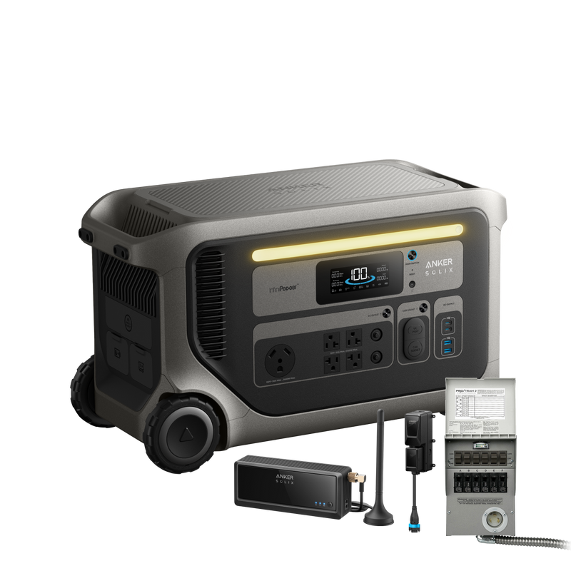 Anker SOLIX F3000 + Power Saver Kit + 6-Circuit Transfer Switch