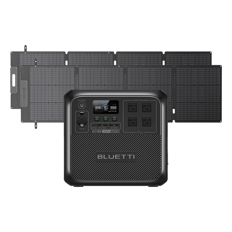 BLUETTI AC180 portable power station front view
