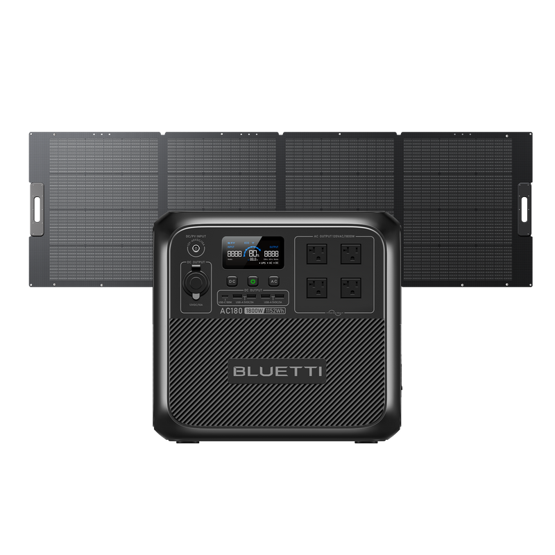 BLUETTI AC180 portable power station front view