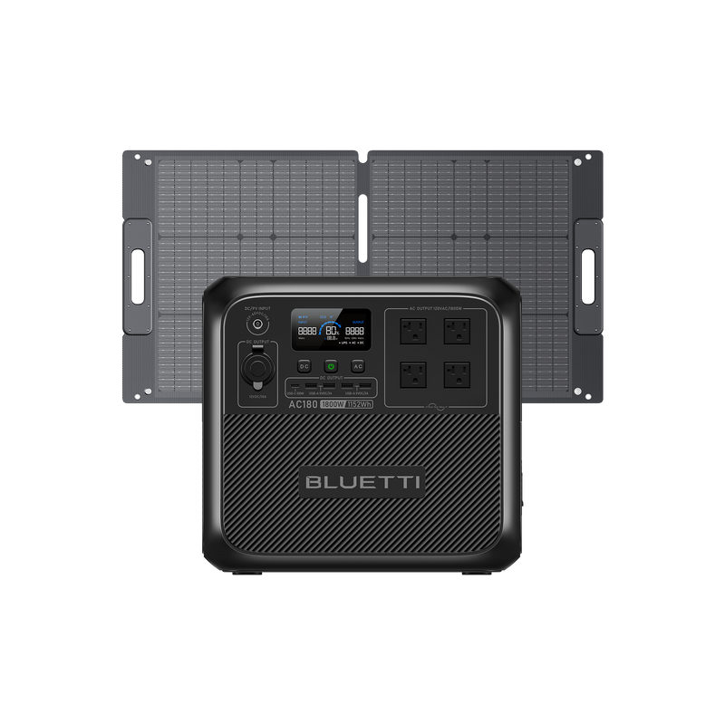 BLUETTI AC180 portable power station front view