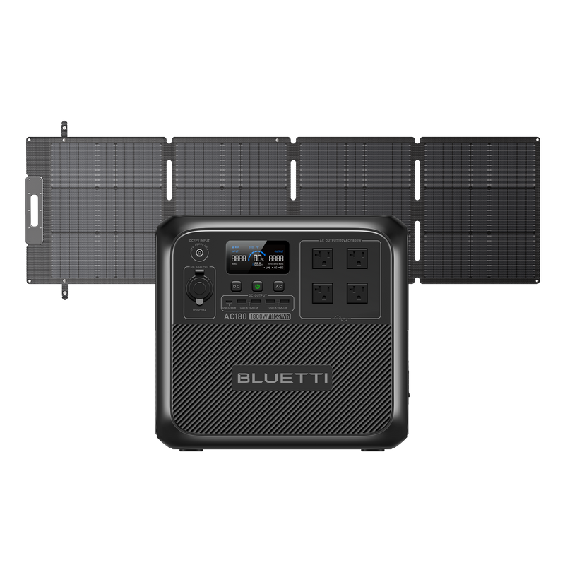 BLUETTI AC180 portable power station front view