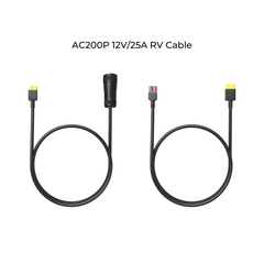 BLUETTI 12V 30A RV cable with aviation plug and bare leads