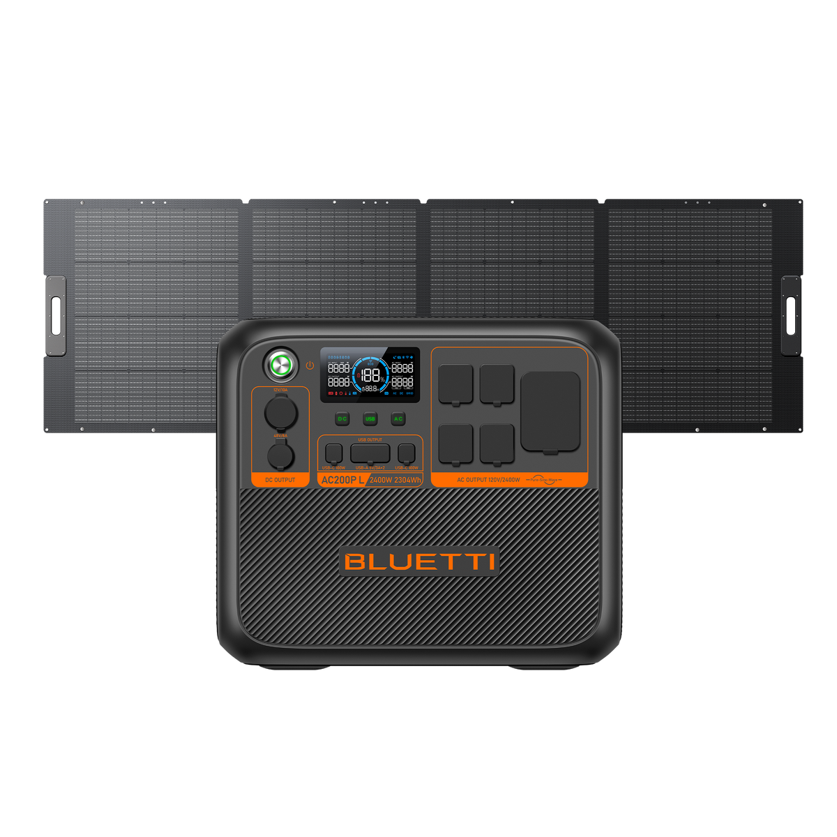 BLUETTI AC200P L portable power station front view