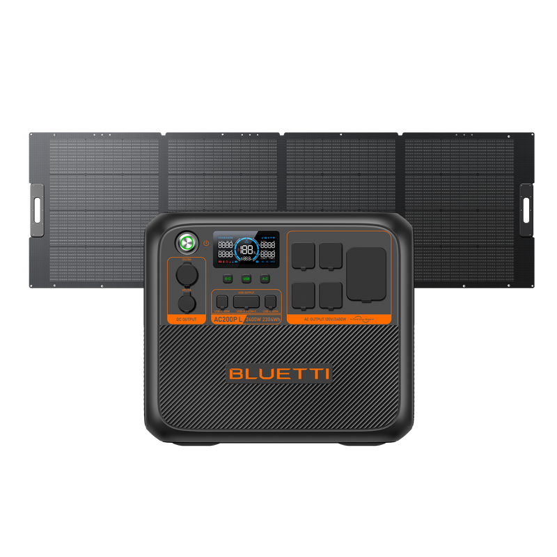 BLUETTI AC200P L portable power station front view