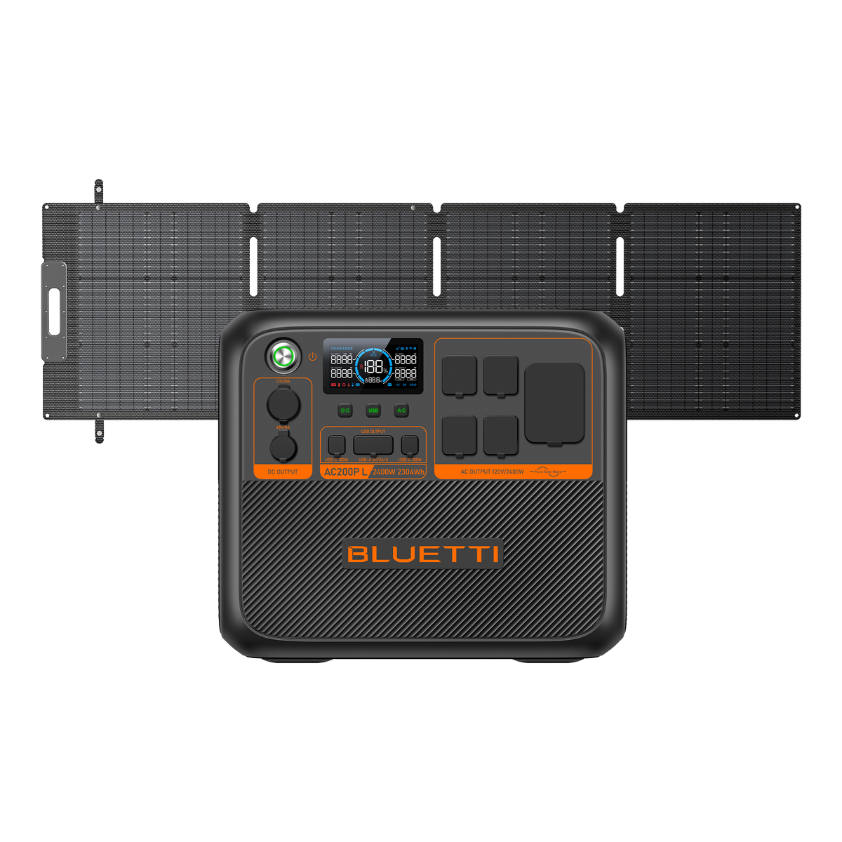 BLUETTI AC200P L portable power station front view
