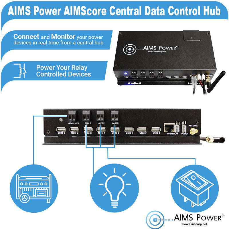 AIMS Power AIMScore WiFi Data Hub Remote Monitoring System - view 4