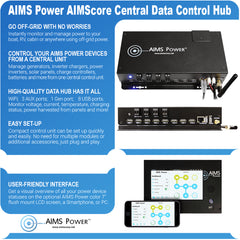 AIMS Power AIMScore WiFi Data Hub Remote Monitoring System - view 2