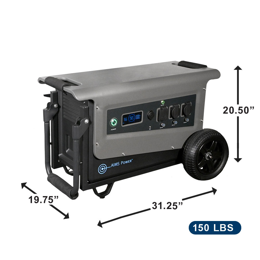 AIMS Power Portable Power Station 5.04kWh, 4000W Inverter - view 2