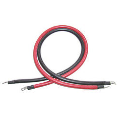 AIMS Power 4 AWG 12 ft Inverter Battery Cable Set, Black and Red