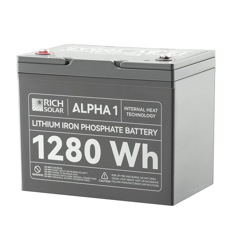 Rich Solar ALPHA 1 12V 100Ah LiFePO4 Battery