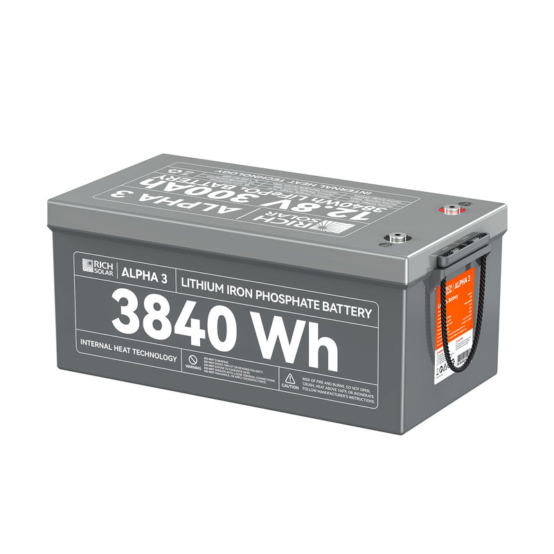 Rich Solar ALPHA 3 12V 300Ah LiFePO4 Battery
