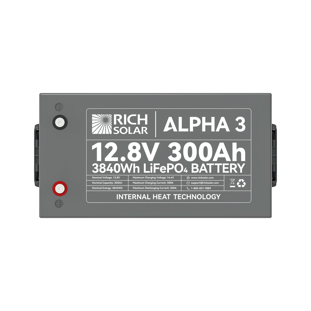 Rich Solar ALPHA 3 12V 300Ah LiFePO4 Battery