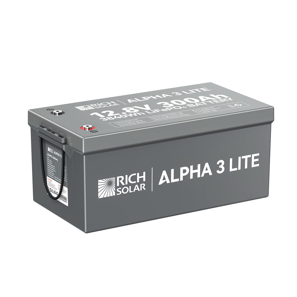 Rich Solar ALPHA 3 LITE 12V 300Ah LiFePO4 Battery