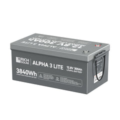 Rich Solar ALPHA 3 LITE 12V 300Ah LiFePO4 Battery