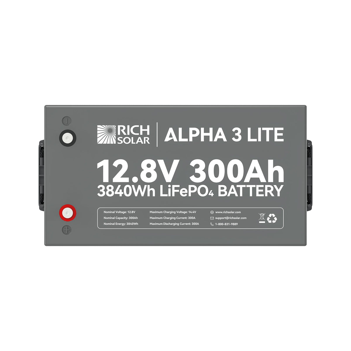 Rich Solar ALPHA 3 LITE 12V 300Ah LiFePO4 Battery