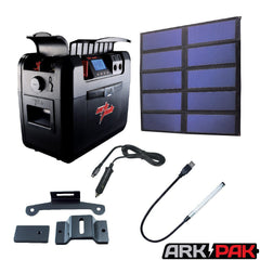 ARK ArkPak 730 portable power pack with 30W foldable solar panel