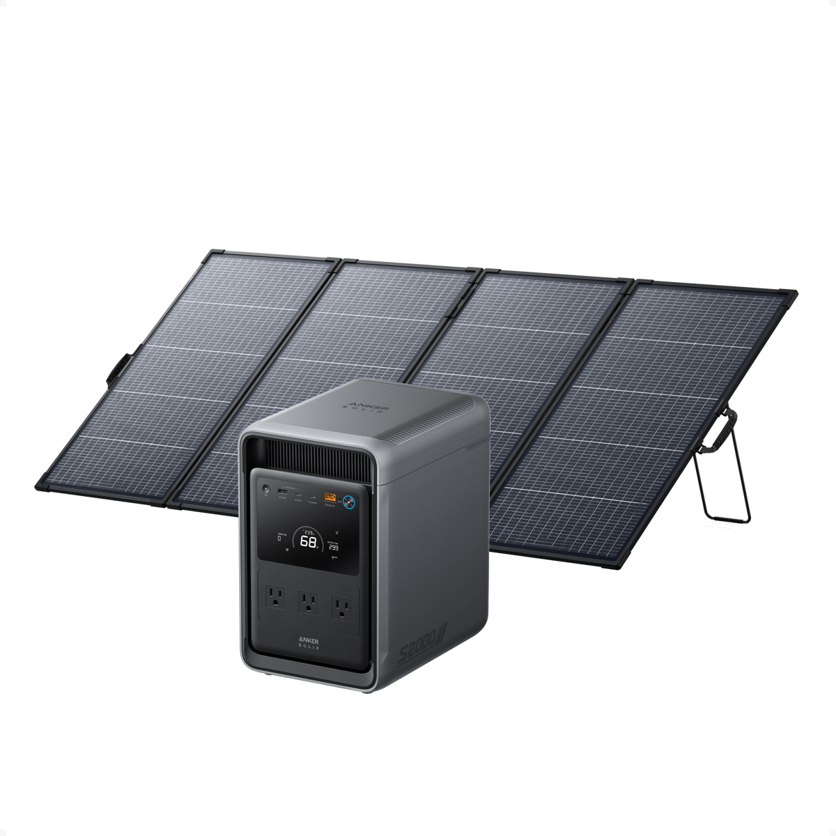 Anker SOLIX S2000 Power Station + PS400 400W Solar Panel Bundle