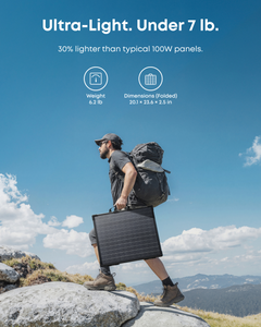 Anker SOLIX PS100 100W bifacial portable solar panel - view 2