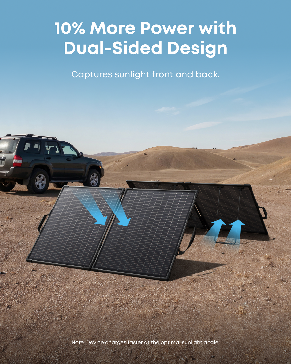 Anker SOLIX PS100 100W bifacial portable solar panel - view 3