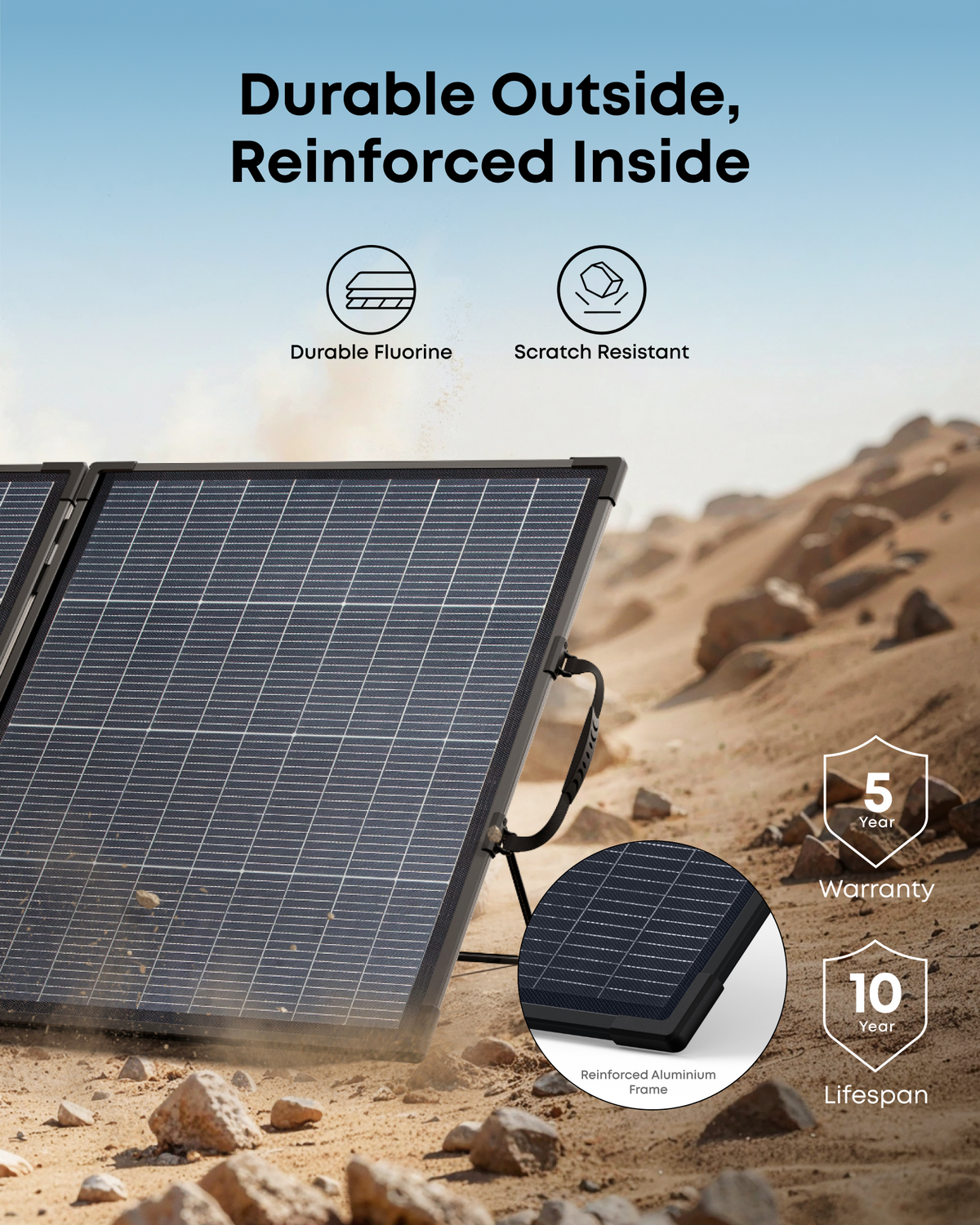 Anker SOLIX PS200 200W bifacial portable solar panel - view 6